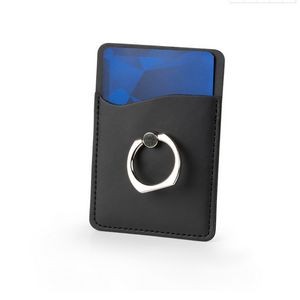 PU Phone Wallet w/Ring Holder