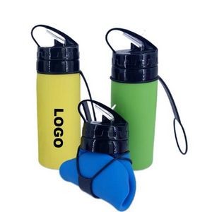 Collapsible Sports Silicone Bottle