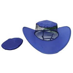 Folding Cowboy Mesh Hat