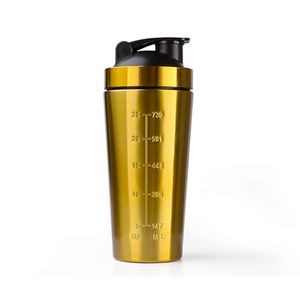 25 OZ Gold Stainless Steel Shaker Bottle
