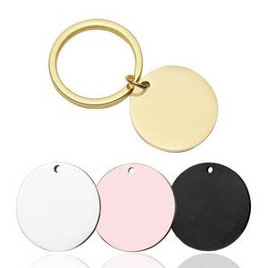 Stainless Steel Round Key Chains