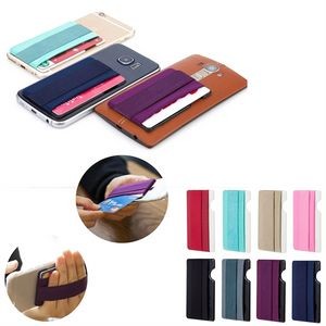 Elastic Phone Wallet w/Secure Hand Strap