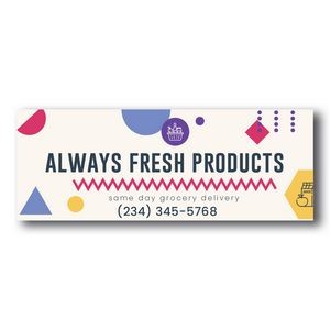 3"x8" Rectangle Removable Decal