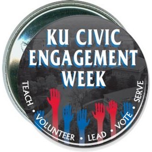 Event - KU Civic Engagement Week - 2 1/4 Inch Round Button
