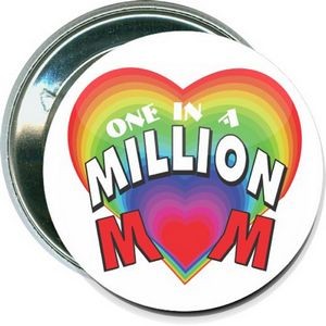 Mothers Day - One in a Million Mom - 2 1/4 Inch Round Button