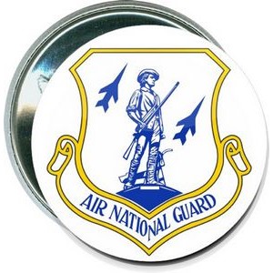 Military - Air National Guard - 2 1/4 Inch Round Button