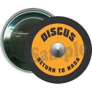 Track - Discus, Return to NASA - 2 1/4 Inch Round Button