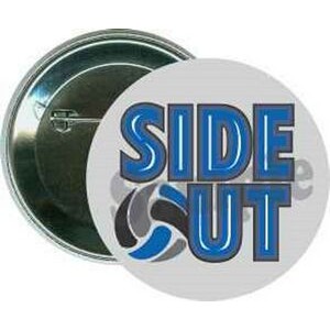 Volleyball - Side Out - 2 1/4 Inch Round Button