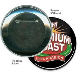 Custom Buttons - 3 Inch Round, Pin-back