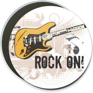 Music - Guitar, Rock on - 6 Inch Round Button