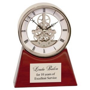 Carriage Executive Clock-Silver