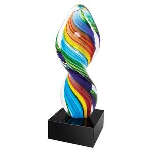 Twisted Crayons Art Glass 10.5"