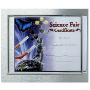 Dibond Metal Slide In Certificate Plaque-8x10