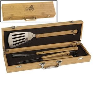 Deluxe Bamboo BBQ Set