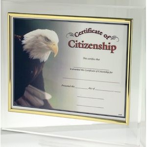 Clear Acrylic Certificate Holder 8x10"