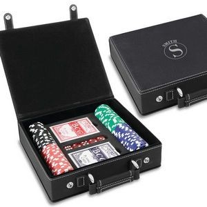 Lane Leatherette 100 Chip Poker Gift Set