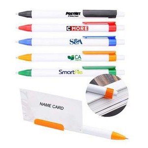 Ballpoint Pen with Card Holder