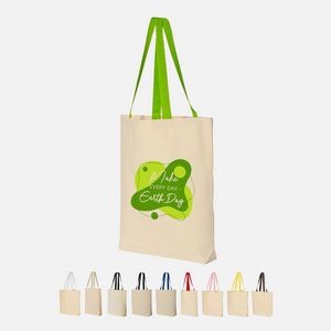 Full Color Heavy Canvas Tote w/ Bottom Gusset (15" x 14")