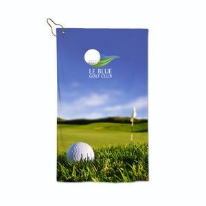 Sublimated Microfiber Golf Towel 15"x25"