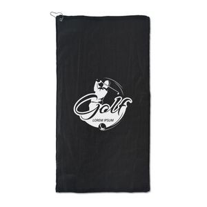 100% Cotton Velour Golf Towel with Grommet & Hook - 16"x30"