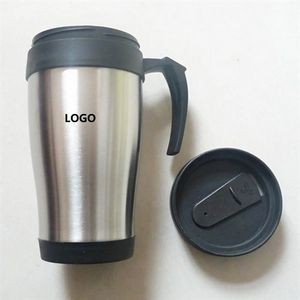 16oz Stainless Steel Car Travel Mug With Handle