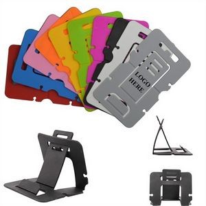 Foldable & Adjustable Plastic Card Size Phone Stand