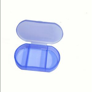 Small Plastic PP Three Cases Pill Box 3 Cell Travel Kit Tube