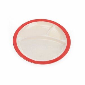 Round Portion Plate 3 Compartments Dinner Plate Melamine Plate