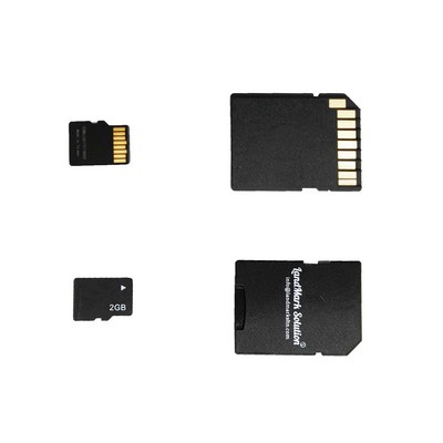2GB Micro SDHC Flash Card Memory TF Card with Adapter