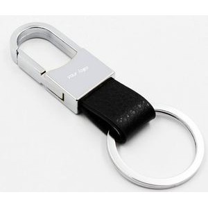 Advertising car key chains Leather Keychain