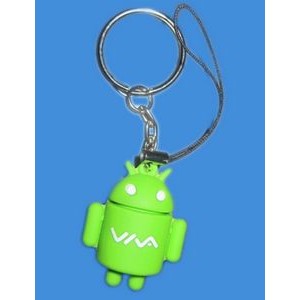 PVC Android Robot Toy Keychain