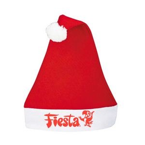 Red Felt Christmas Economy Santa Claus Nonwoven Adult Hat