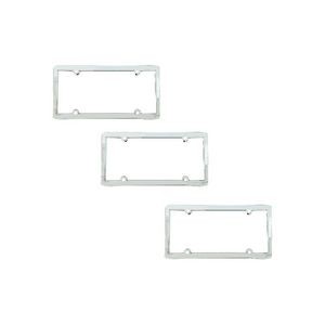 Plastic License Plate Frame Chrome Plated with 4 holes