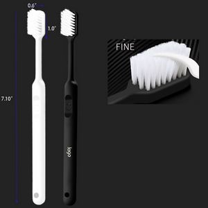 Soft Bristle Adult Toothbrushes black or white