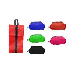 Portable Waterproof Travel Shoe Bag with Zipper Closure
