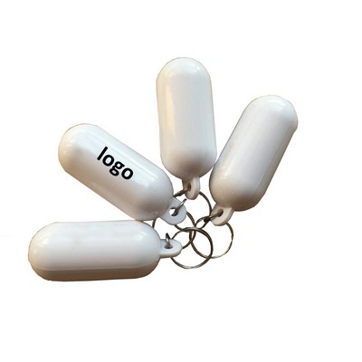 Plastic Floating Pill Keychain