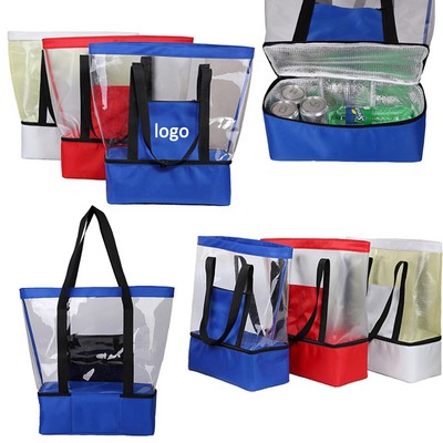 Insulated Outdoor Lunch Cooler and PVC Strap Bag