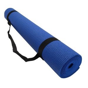 PVC Yoga Exercise Mats with Carrying Strap