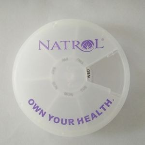 7 Day Medicine Plastic Pill Box Transparent Lid