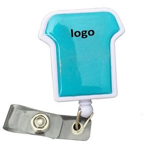 Doctor's Coat Badge Holder w/Retractable Reel and Clip