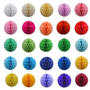 8 Inches Paper Honeycomb Flower Ball