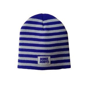 Acrylic Stripped Rib Knitted Beanie/Hat