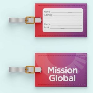 PU Leather Luggage Tag with Name Card