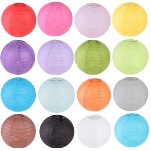 8 Inches Colorful Round Paper Lantern