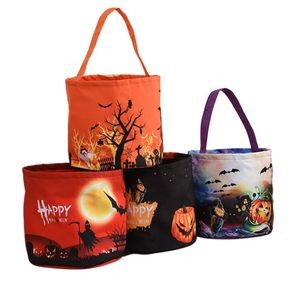 Halloween Trick or Treat Candy Bags LED Light Up Pumpkin Bucket