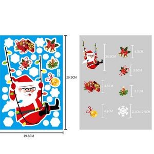 Window Snowman Gel Set Christmas Glass Sticker