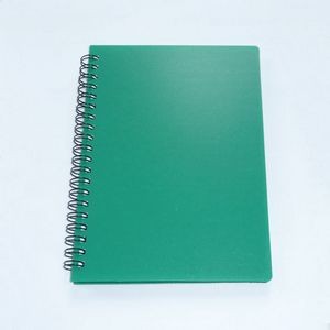 Green Double-Coil Bind Plastic Cover Notebook