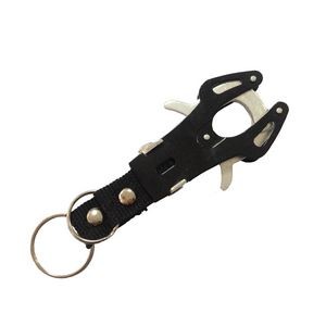 Outdoor Aluminum Alloy Tiger Hook Lock Carabiner w/Keychain