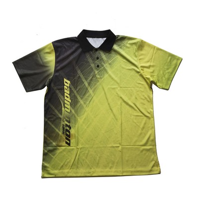 Fully Sublimated Printed Dry Fit Moisture Wicking Golf Polo Jersey Shirt