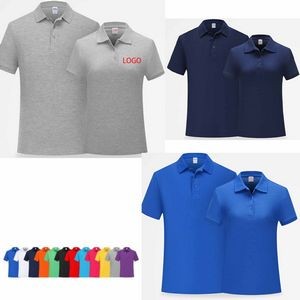 Short Sleeve Solid Polo Shirt